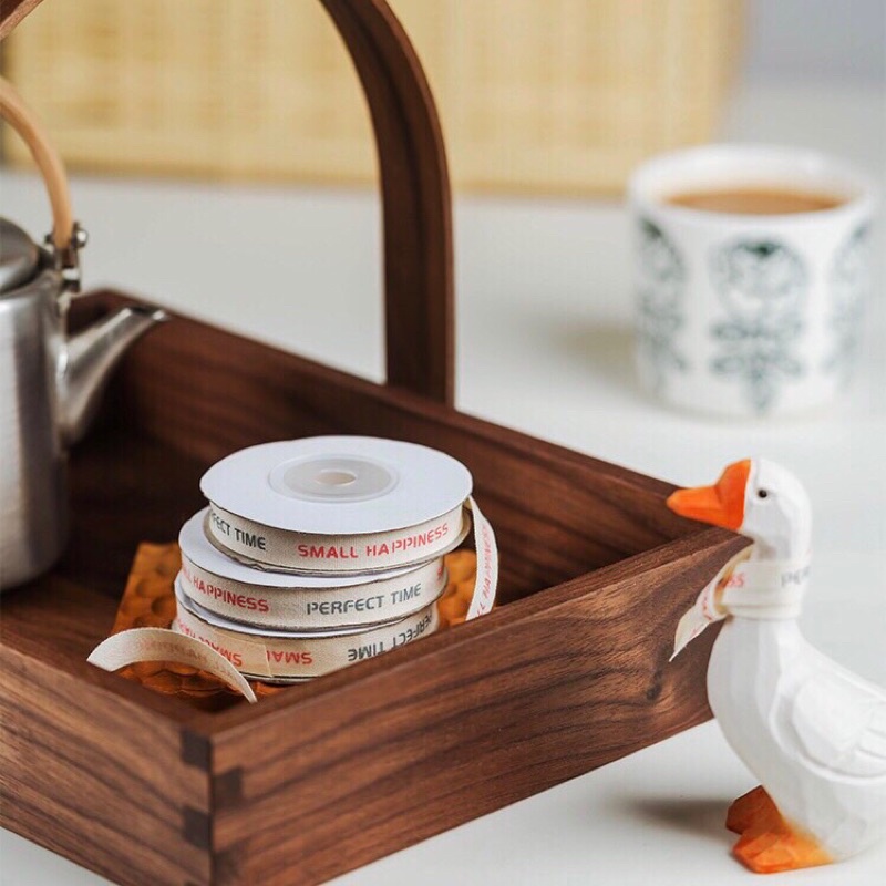 Ruy Băng Vải Trang Trí Hoạ Tiết Chữ Thank You - KAT Official Stor