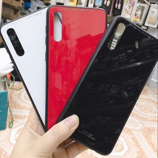 Ốp Lưng Samsung Galaxy A30s / A50s Mặt Lưng Kính Cường Lực viền dẻo Silicone Mềm