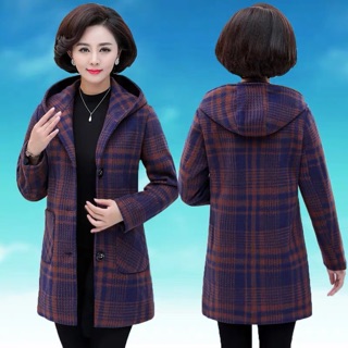 ÁO DẠ KẺ TRUNG NIÊN (SẴN KẺ ĐỎ XL)