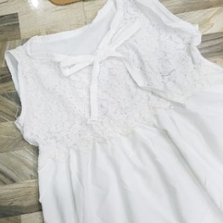 Áo baby doll phối ren [ HÌNH THẬT]