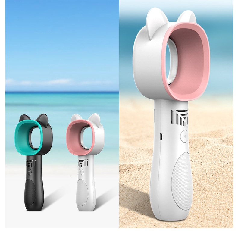 Quạt mini Cầm Tay Không Cánh Sạc usb Đa Năng
