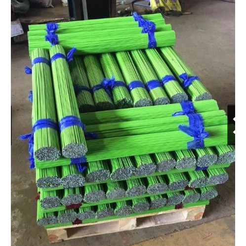 Set 1 kg que thép bọc nhựa  màu xanh dài 100cm hoặc 120cm