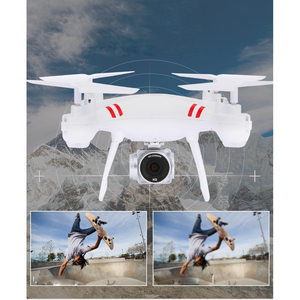 Flycam mini KY101 – Máy bay chụp ảnh Selfie, kết nối Wifi với điện thoại + Tặng tay cầm điều khiển từ xa