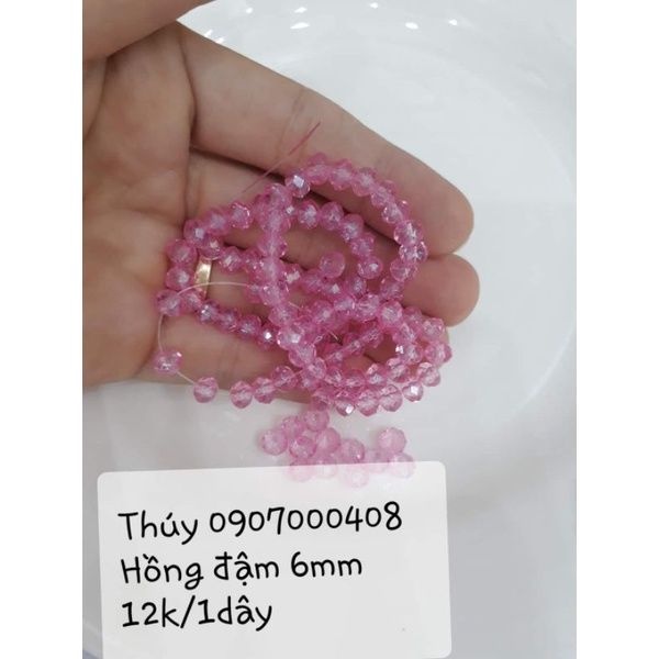 Pha lê bánh cam 6mm