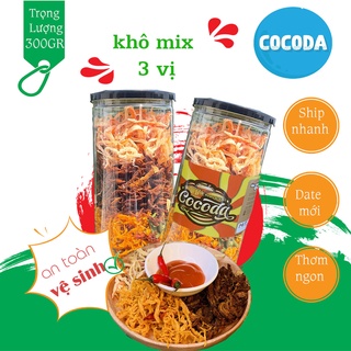 Khô mix 3 vị hộp 300gr cocoda