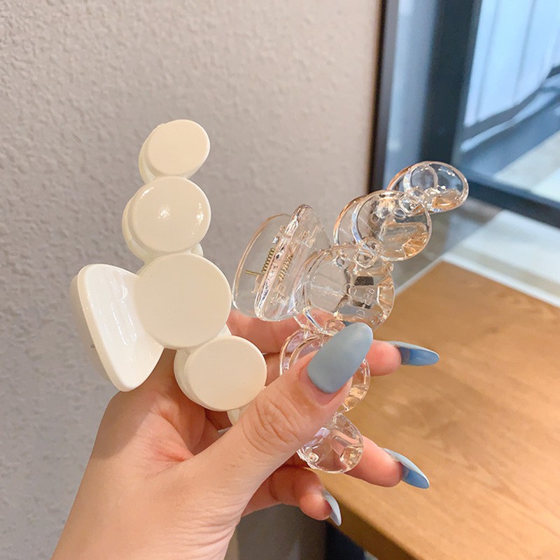 Kẹp tóc bóng cỡ lớn dáng dài thiết kế 5 hình tròn nối nhau [ MÃ C601 ]