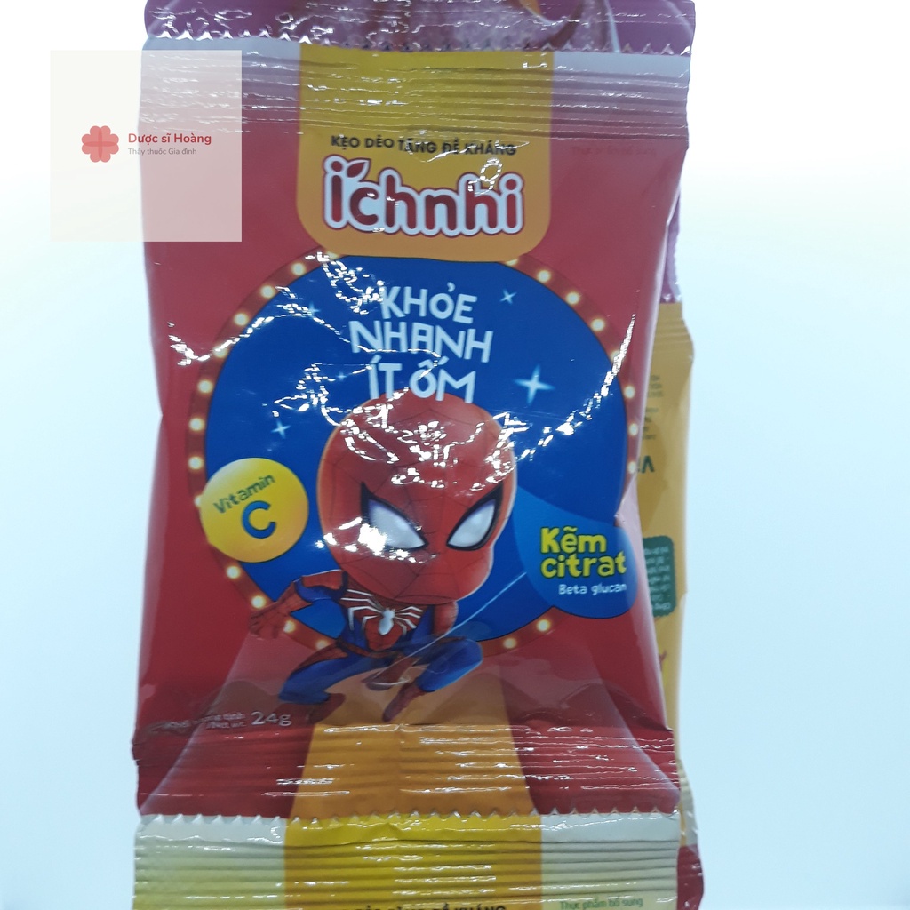 Kẹo dẻo Ích Nhi Canxi - D/ Calci, Canci, tăng sức đề kháng- 1 gói
