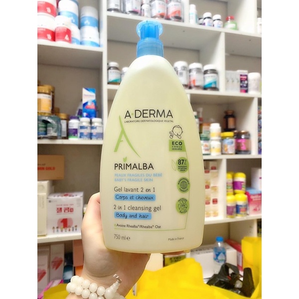SỮA TẮM ADERMA EM BÉ DÀNH CHO DA BỊ MẨN NGỨA, RÔM XẢY