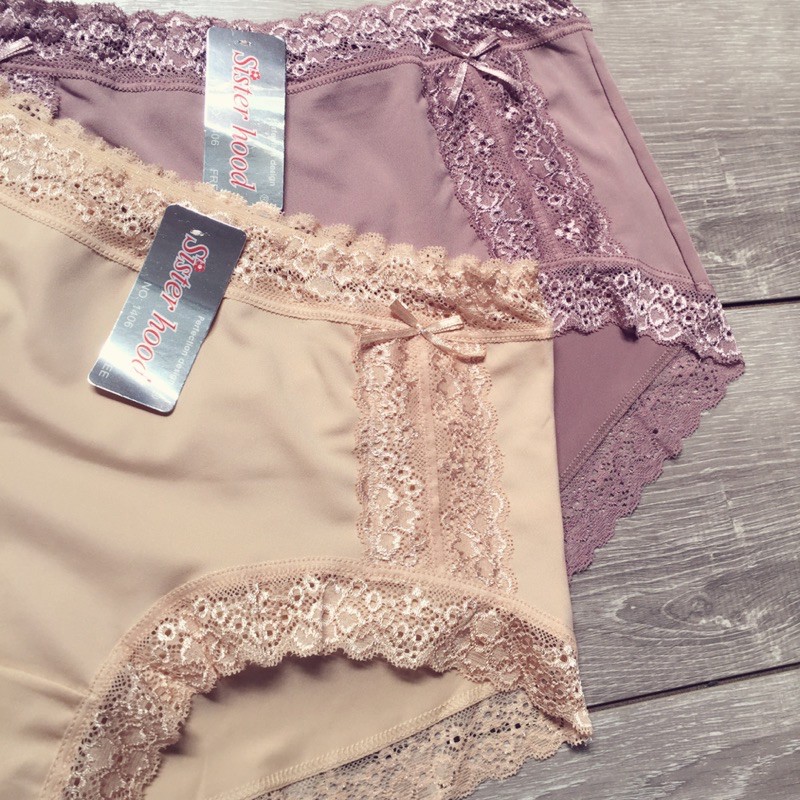 Quần Lót Nữ Thun Lạnh Ren Form To Mềm Mịn Bigsize 55-70kg thái lan sisterhood