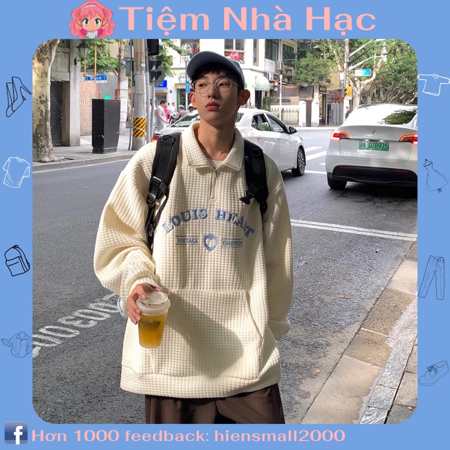 ÁO SWEATER CHUI ĐẦU CHẤT NỈ BÔNG TRẦN NAM NỮ FORM RỘNG SIZE M-2XL [FREESHIP TỪ 50K]