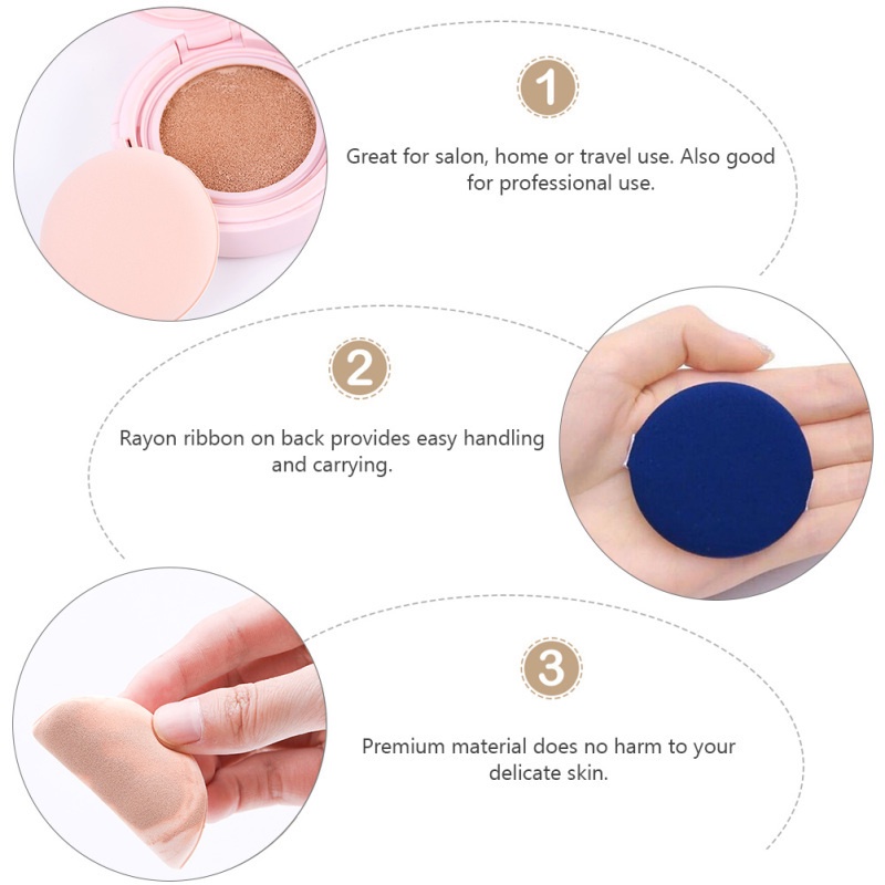 1 Mút Trang Điểm Dạng Air Cushion Mềm Mại Sử Dụng Kép Không Dính