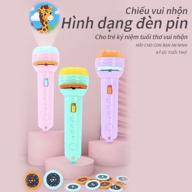 Đèn Pin Chiếu 80 Hình Anh Cho Bé Thoả Thích Khám Phá Hoa Quả, Động vật, Côn Trùng, Phương Tiện, Siêu Nhân...