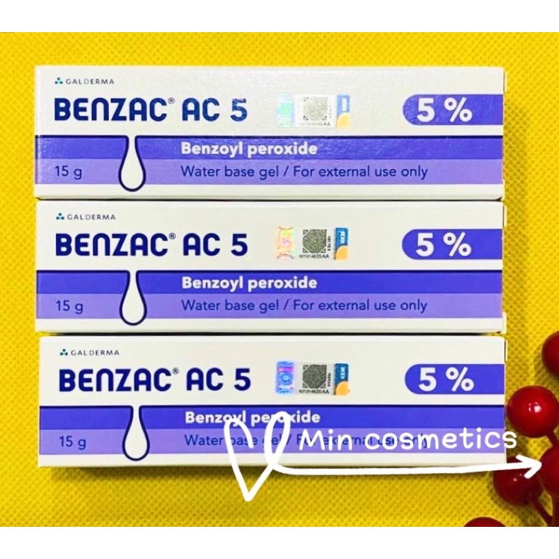 Benzac Ac Benzoyl Peroxide 5% kem giảm mụn ẩn mụn viêm