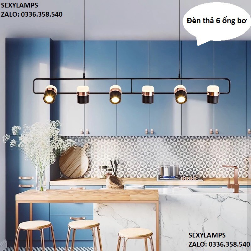 Đèn thả bàn ăn, đèn thả ống bơ, đèn thả quầy bar, đèn thả quán cafe