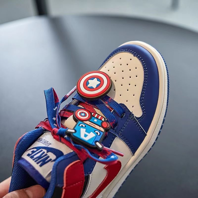 Bán Chạy Giày Sneaker Đế Mềm Nhẹ Phong Cách Mới Mùa Thu Đông 2022 Cho Bé Trai In Hình Captain A Influencer