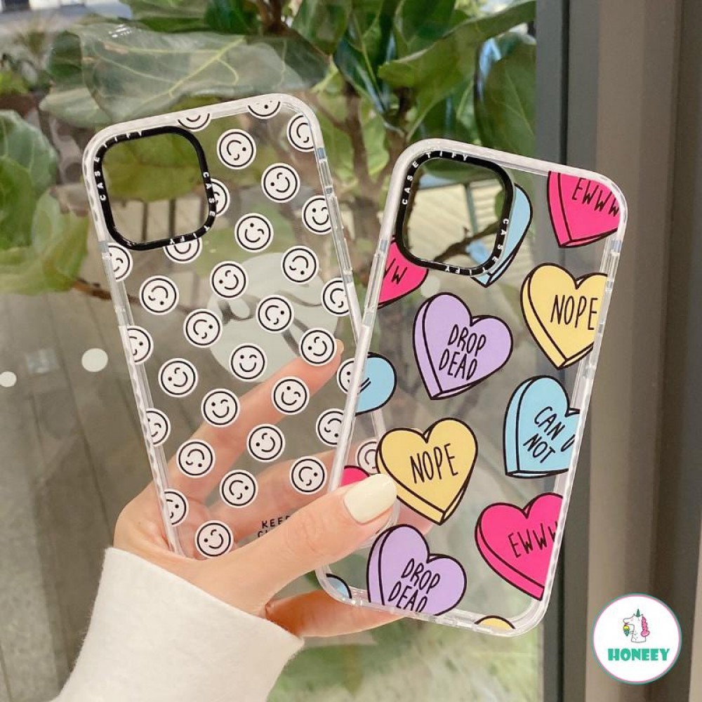 Ốp Điện Thoại Tpu Mềm Chống Sốc In Hình Trái Tim / Mặt Cười Cho Iphone 12pro Max 11 Xr Xs Max X 8 7 7 Plus | BigBuy360 - bigbuy360.vn