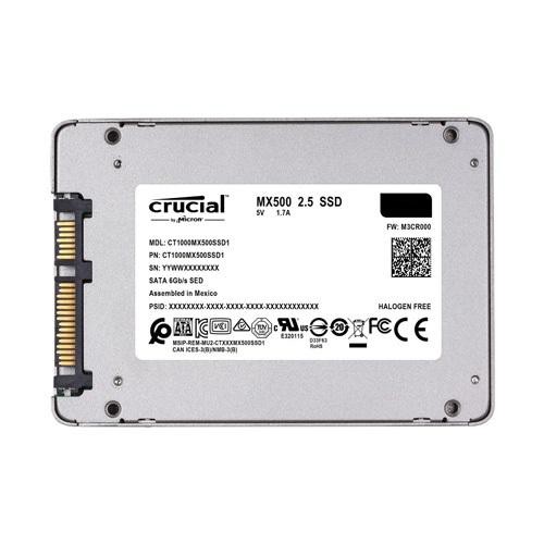 Ổ cứng SSD Crucial MX500 3D NAND SATA III 2.5 inch 1000GB (Xanh)