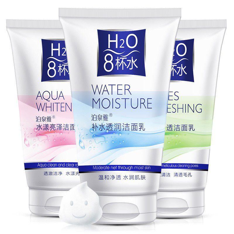 7684 A9 Sữa Rửa Mặt Tạo Bọt 3 Màu H20 Rửa Mặt Sạch Sâu Giúp Da Trắng Sáng , Mịn Màng Tuýp 100gr