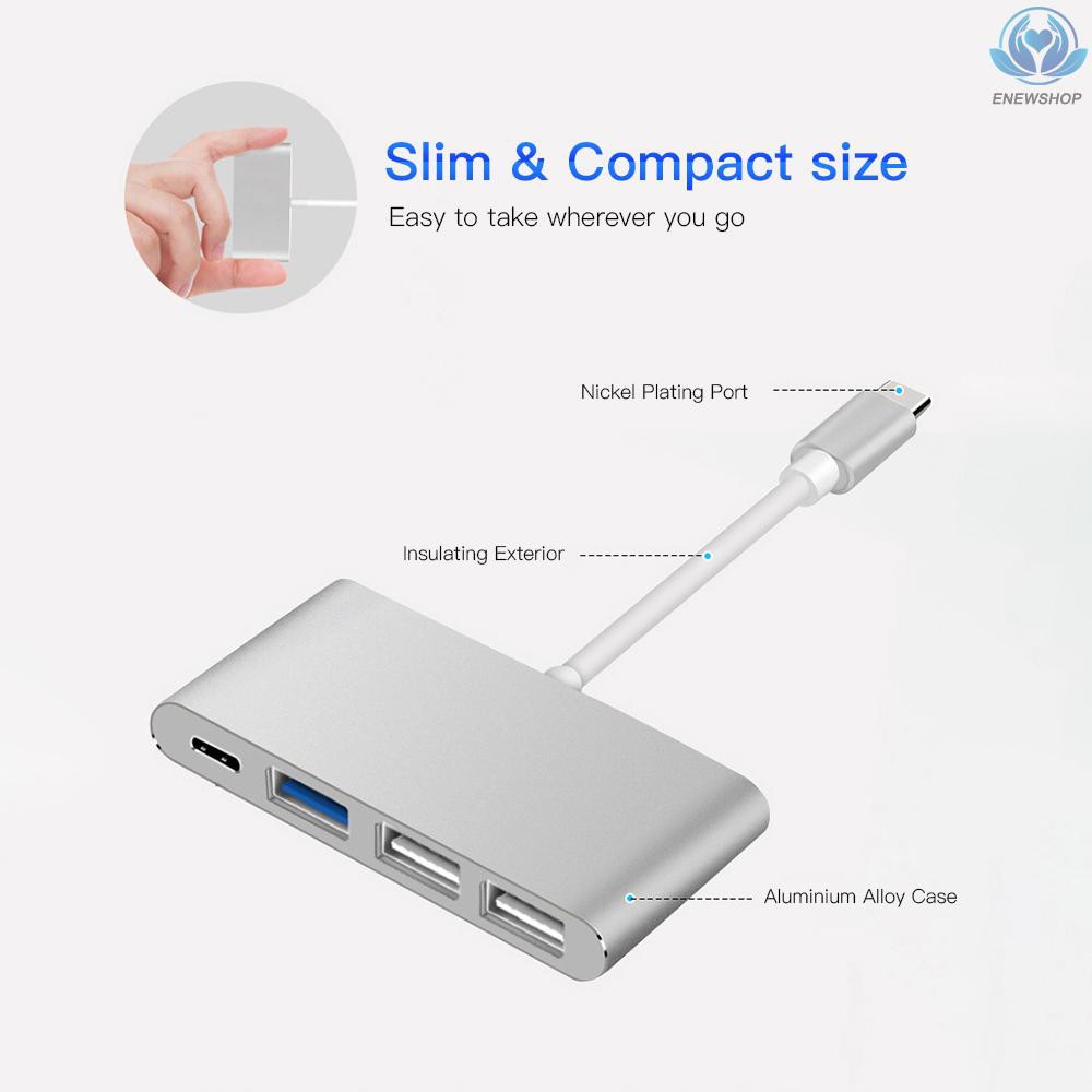 Bộ Chia 3 Cổng Usb Type-c 3 Trong 1