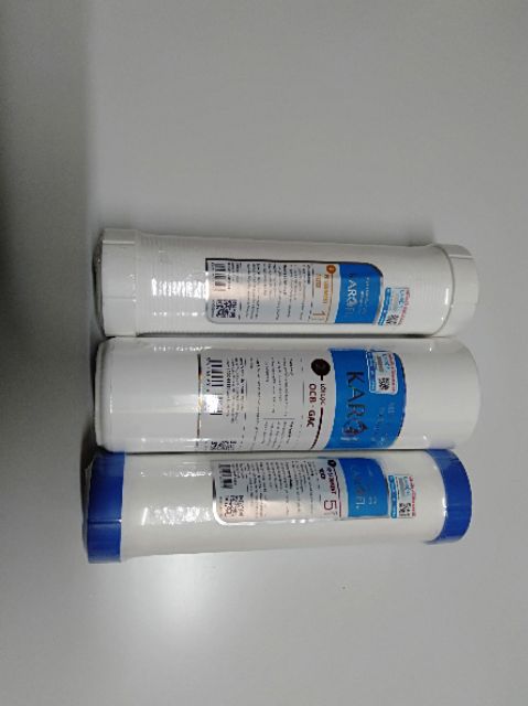 Bộ lõi lọc 123 karofi dành cho máy lọc nước RO ( các loại máy lọc RO đều dùng được trừ máy housing) | BigBuy360 - bigbuy360.vn
