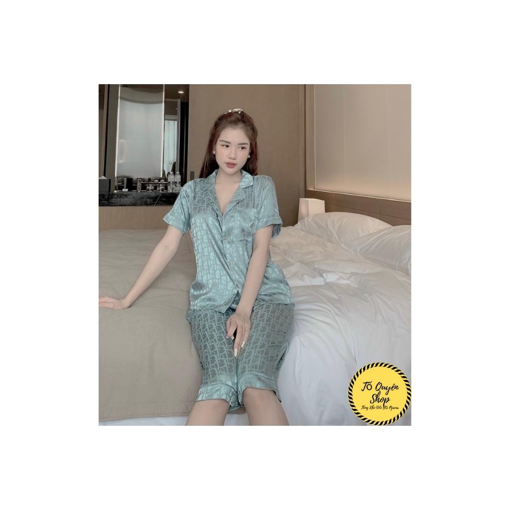 Đồ Bộ Ngủ Lụa Satin Ngố 🔥FREESHIP🔥 Đồ Bộ Ở Nhà Dễ Mặc Màu Rêu - Hồng Đậm - Xám BN16.1