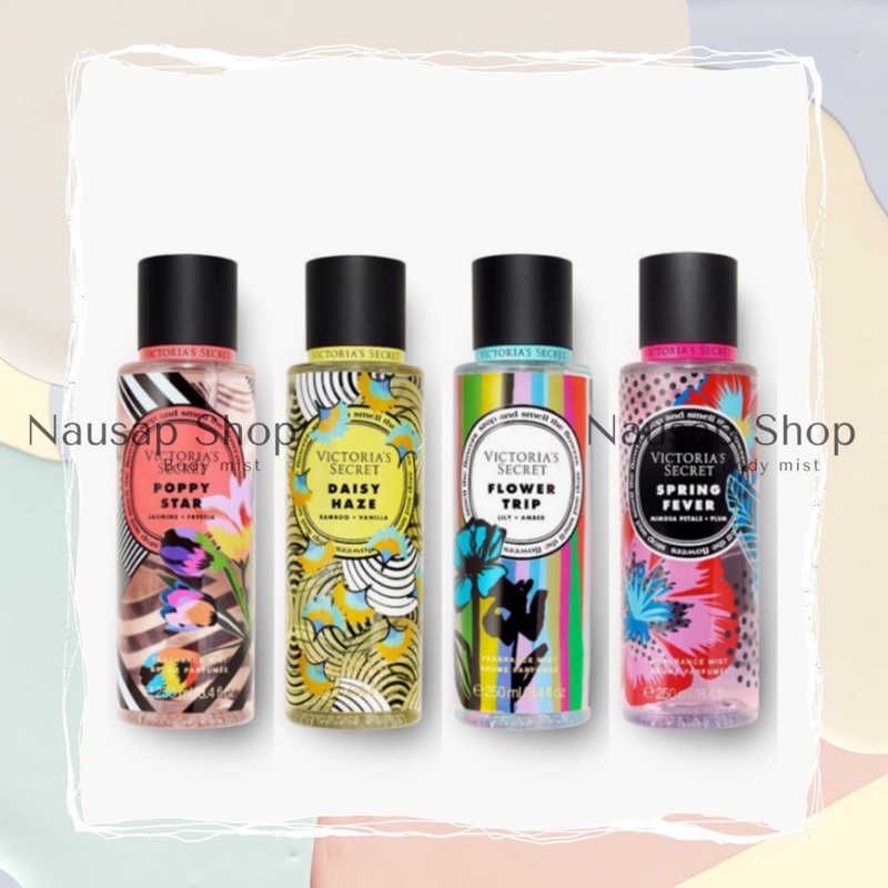 Xịt Thơm Toàn Thân Body Mist 𝗩𝗜𝗖𝗧𝗢𝗥𝗜𝗔'𝗦 𝗦𝗘𝗖𝗥𝗘𝗧 &quot;FLOWER SHOP 10ml-30ml-50ml-100ml 𝐍𝐚𝐮𝐬𝐚𝐩