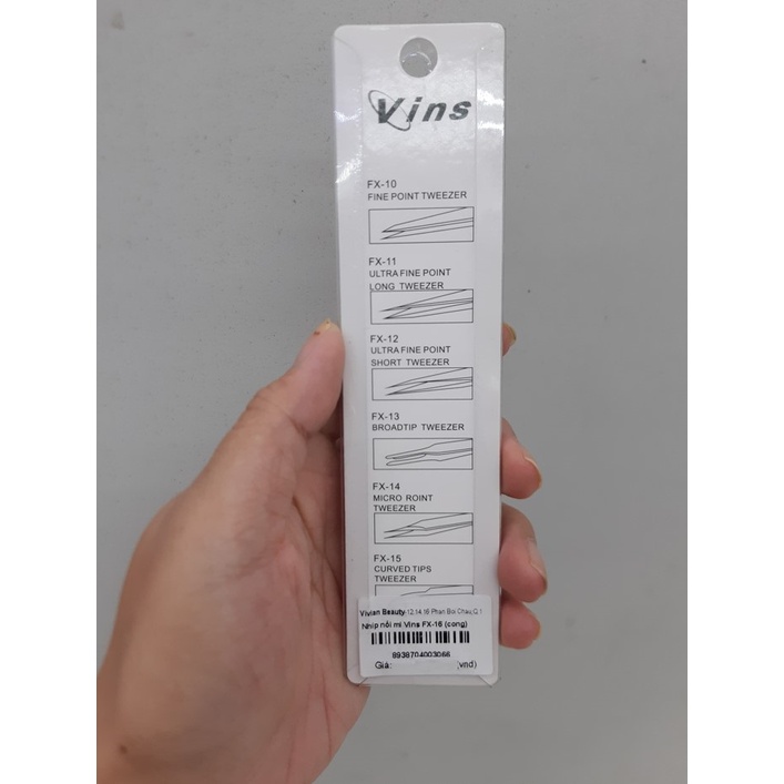 Nhíp nối mi Vins FX-16  - MP8180