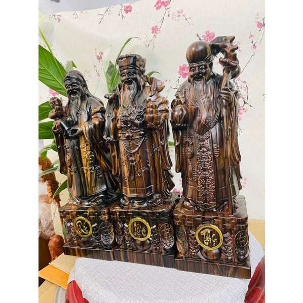 Tượng tam đa gỗ mun