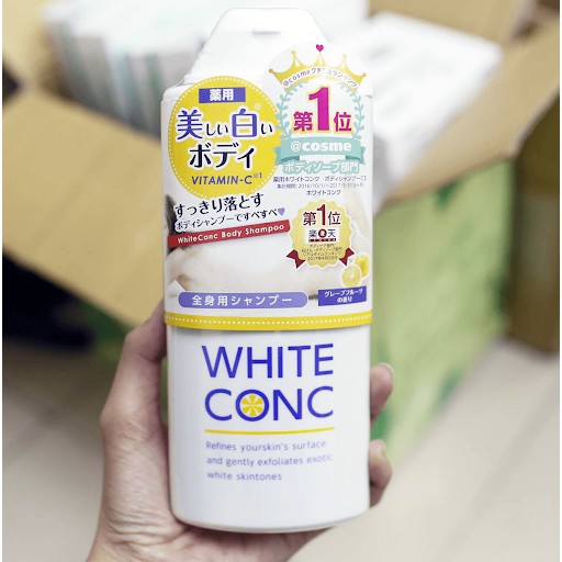 Sữa tắm trắng da White Conc body vitamin C 360ml Hàng Nhật