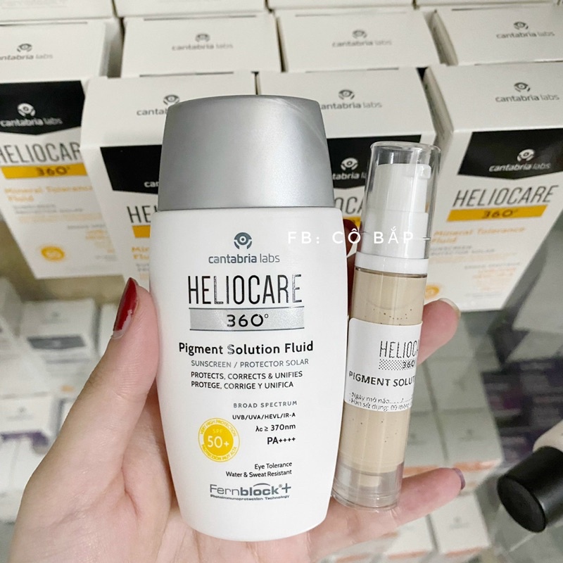 Heliocare các dòng Water Gel, Mineral Tolerance, Pigment Solution, Age Active