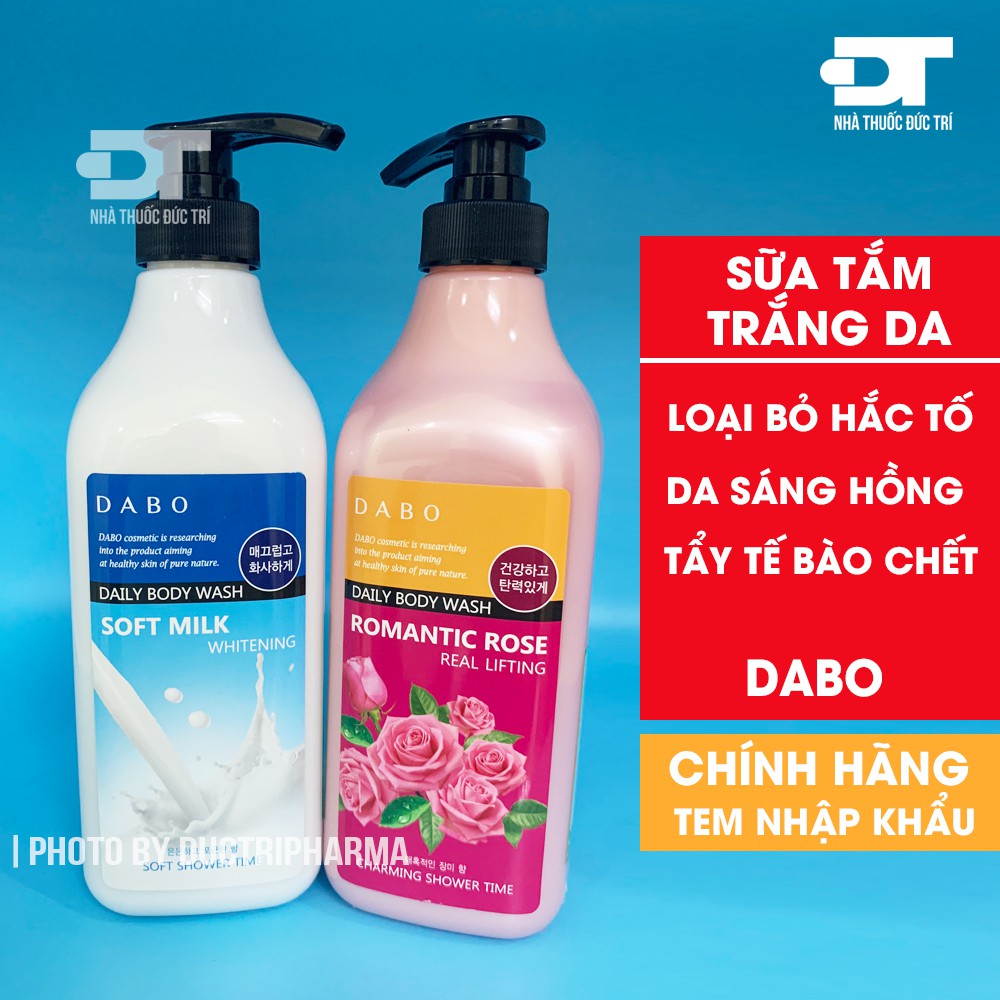 Sữa tắm trắng da Dabo Hàn quốc (750ml) 4 MÙI HẤP DẪN