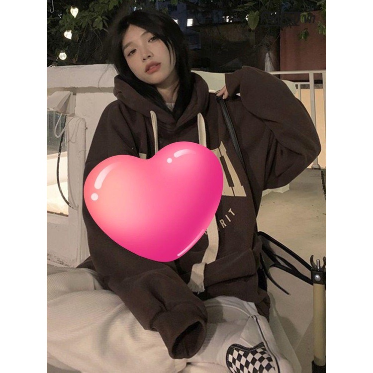 Áo Nỉ Nữ Dài Tay Cổ Tròn Form Rộng Thời Trang Hàn Mới