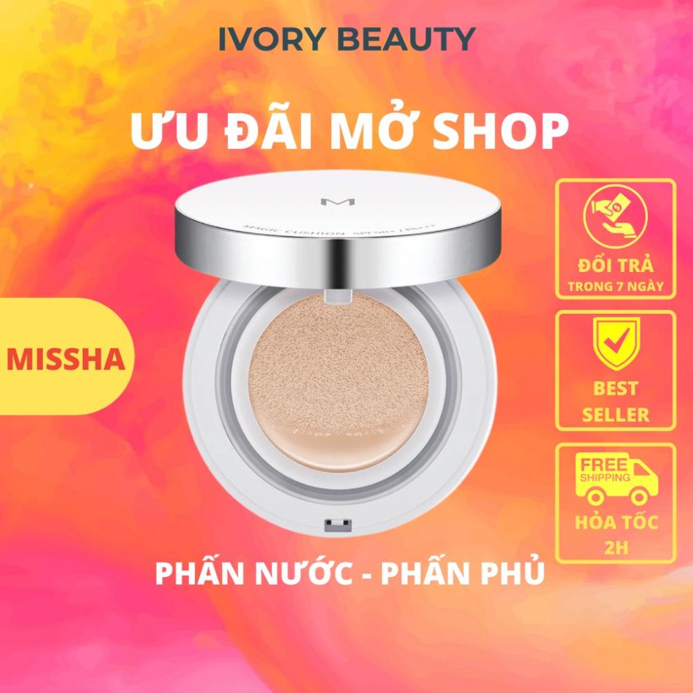 Phấn Nước Missha NEW EDITION Che Phủ Hoàn Hảo M Magic Cushion SPF 50+ PA+++ 15g - IVORY