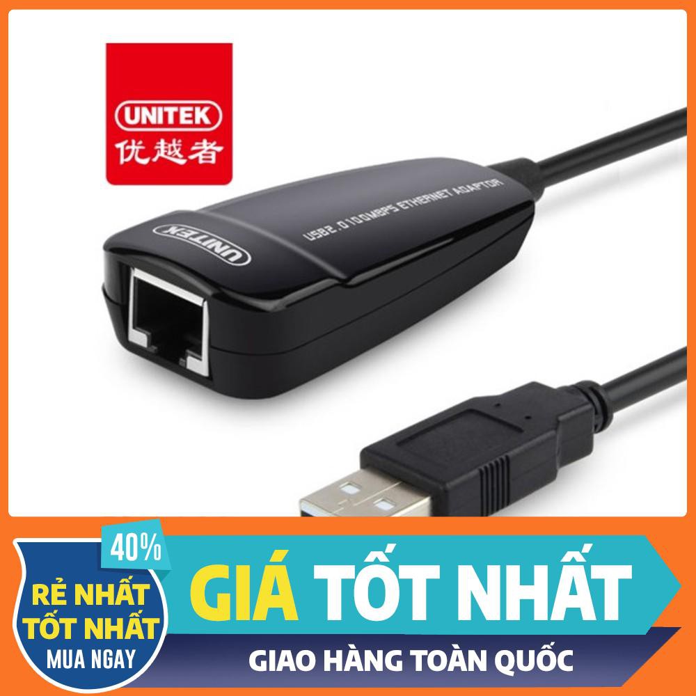 Cổng USB 2.0 to Lan 10/100 Mbps Y-1466 chính hãng Unitek