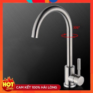 Vòi rửa chén | Vòi Rửa Bát Nóng Lạnh Inox 304 Giormani VRB 03 tăng đôi dây cấp nước - hàng TAIWAN