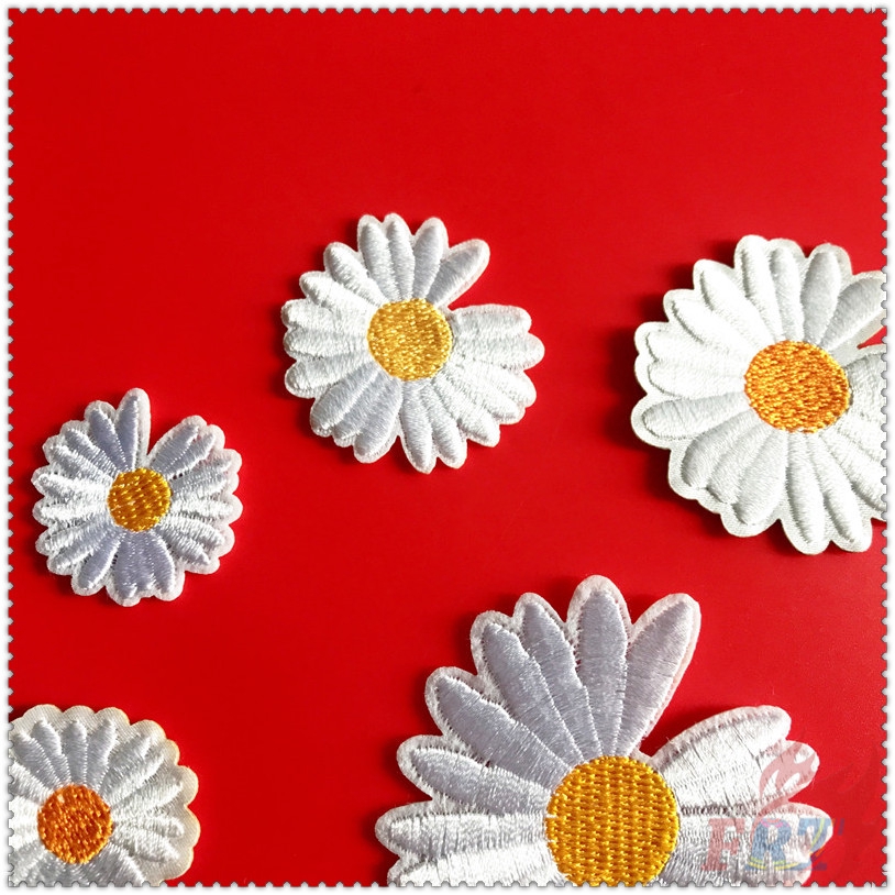 Set 5 Miếng Vá Quần Áo Thêu Hình Hoa Cúc