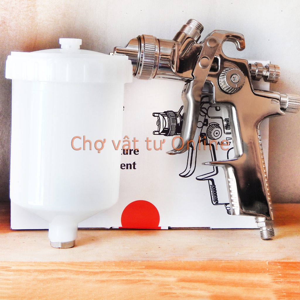 Súng phun sơn xe máy 14 lỗ gió béc phun 1.4mm giá tốt Model AB17