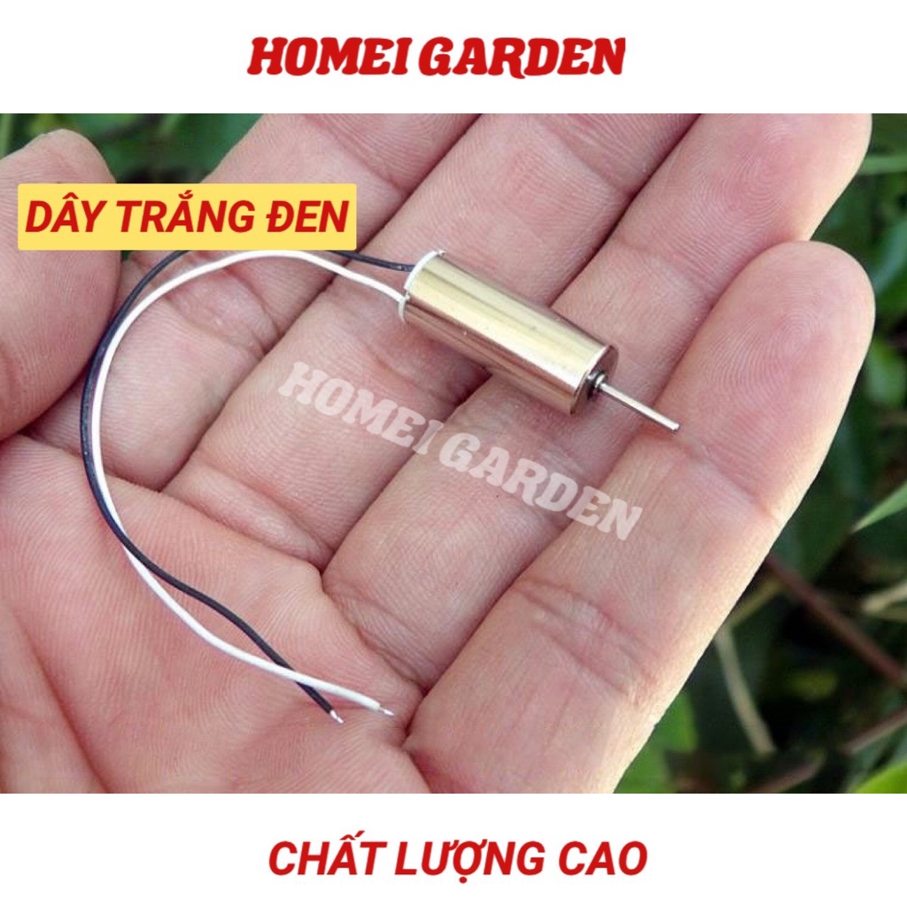 2 Motor máy bay mini 820 dây đen trắng 3.7V - 4.2V từ tính mạnh tốc độ 48000 RPM - D0248