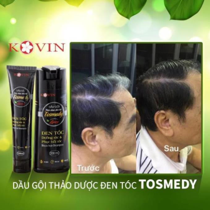 Dầu gội thảo dược đen tóc TOSMEDY - Công ty CP Dược TW Mediplantex - Đen tóc chỉ sau 01 lần gội. | Thế Giới Skin Care