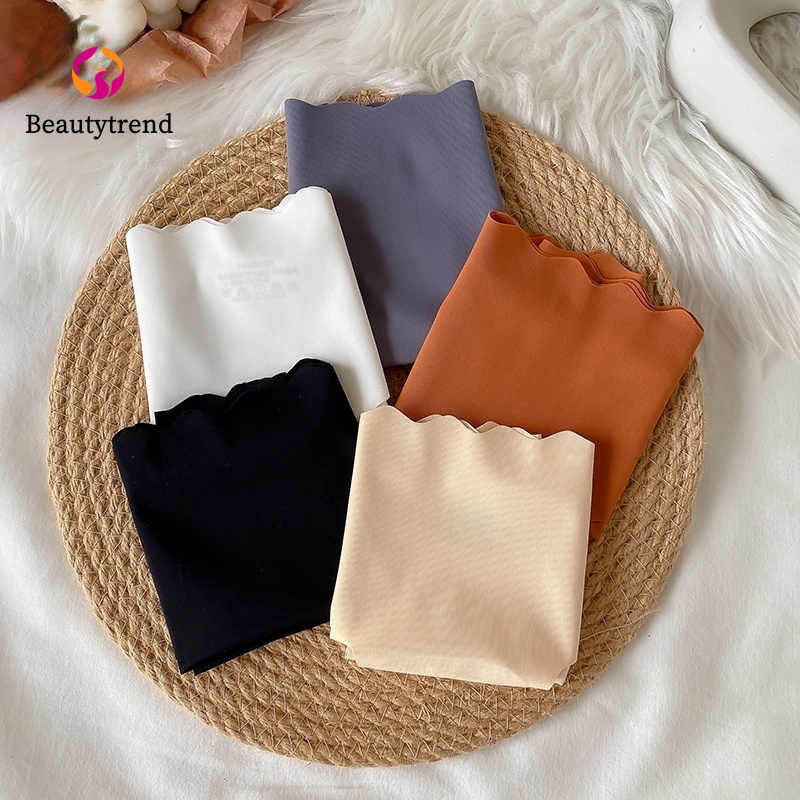 Quần lót thể thao Beautytrend không lộ đường may lưng vừa vải lụa lạnh thoáng khí thoải mái cho nữ tùy chọn màu sắc