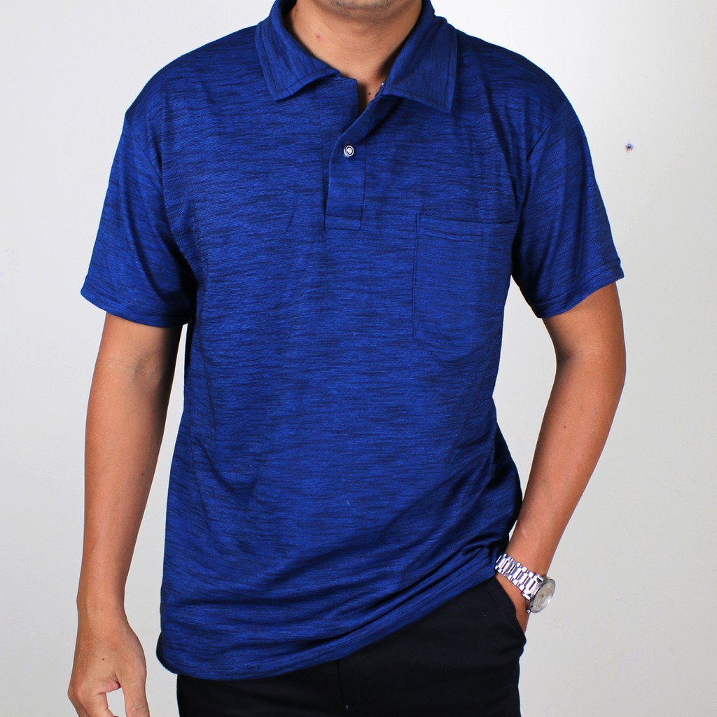 Áo thun nam có cổ trung niên vải mềm mát loại áo thun ngắn tay free size dưới 65kg | BigBuy360 - bigbuy360.vn