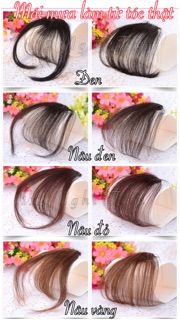 Tóc mái mưa làm từ tóc thật 100%