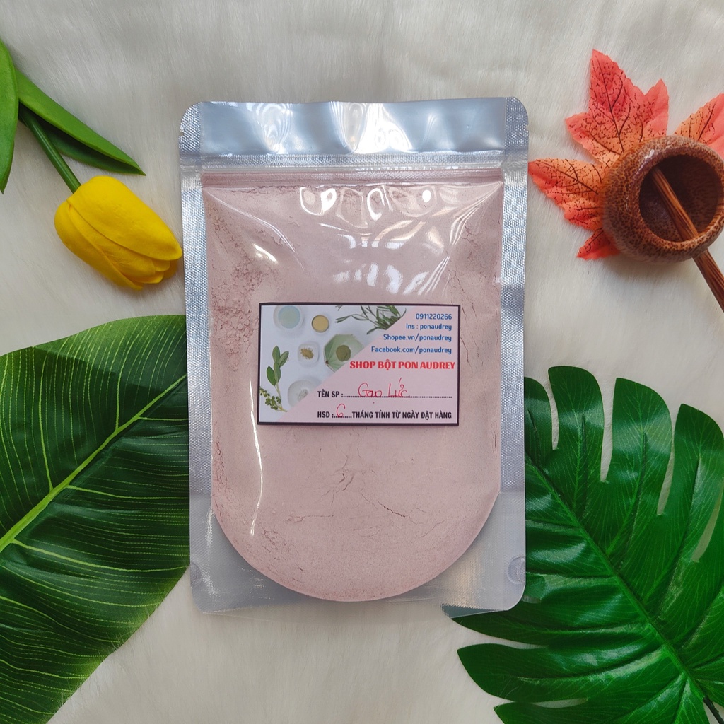 Bột Gạo Lức Nguyên Chất Dưỡng Da, Làm Đẹp Túi 500Gr/1Kg - Bột Đắp Mặt, Tắm Body Thiên Nhiên Handmade