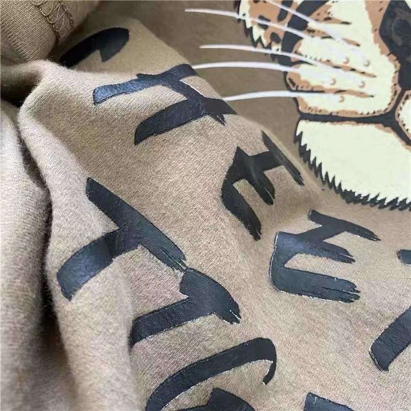 Áo Thun Tay Ngắn In Họa Tiết Hoạt Hình Đầu Hổ Phong Cách Hàn Quốc Thời Trang Cá Tính