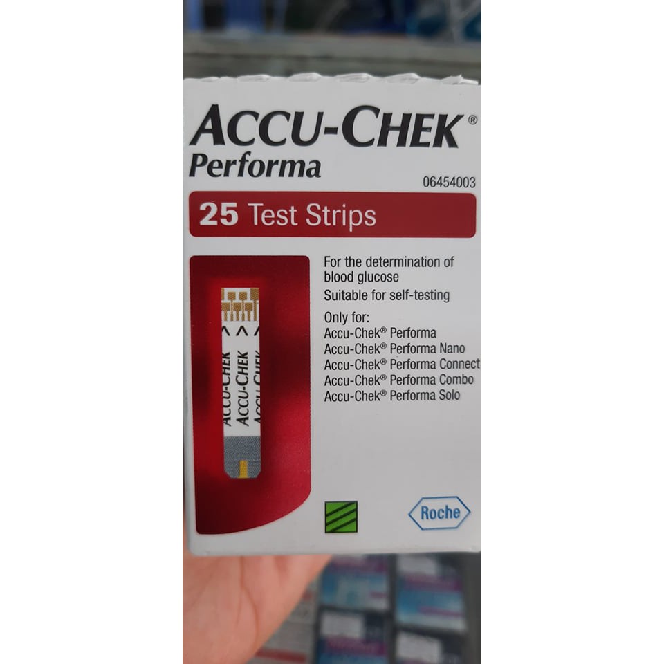 Que thử đường huyết Accu-chek Performa (hộp 25 que)