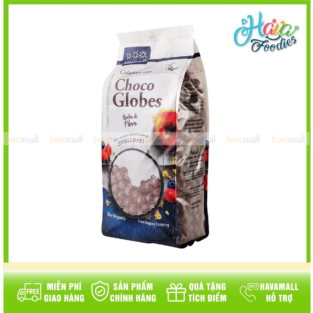 [HÀNG CHÍNH HÃNG] Ngũ Cốc Socola Hữu Cơ Sottolestelle - Organic Choco