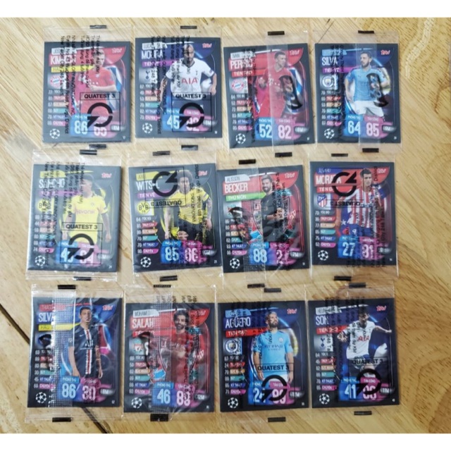 Set2 - Thẻ Poca Match Attax 2019/2020 mới full seal 100%