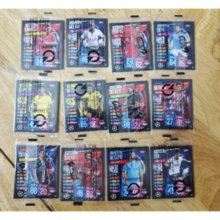 Set2 - Thẻ Poca Match Attax 2019/2020 mới full seal 100%