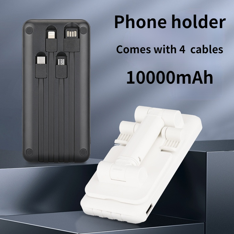 Sạc Dự Phòng Mini 10000mah 10000mah Có Giá Đỡ Tiện Dụng