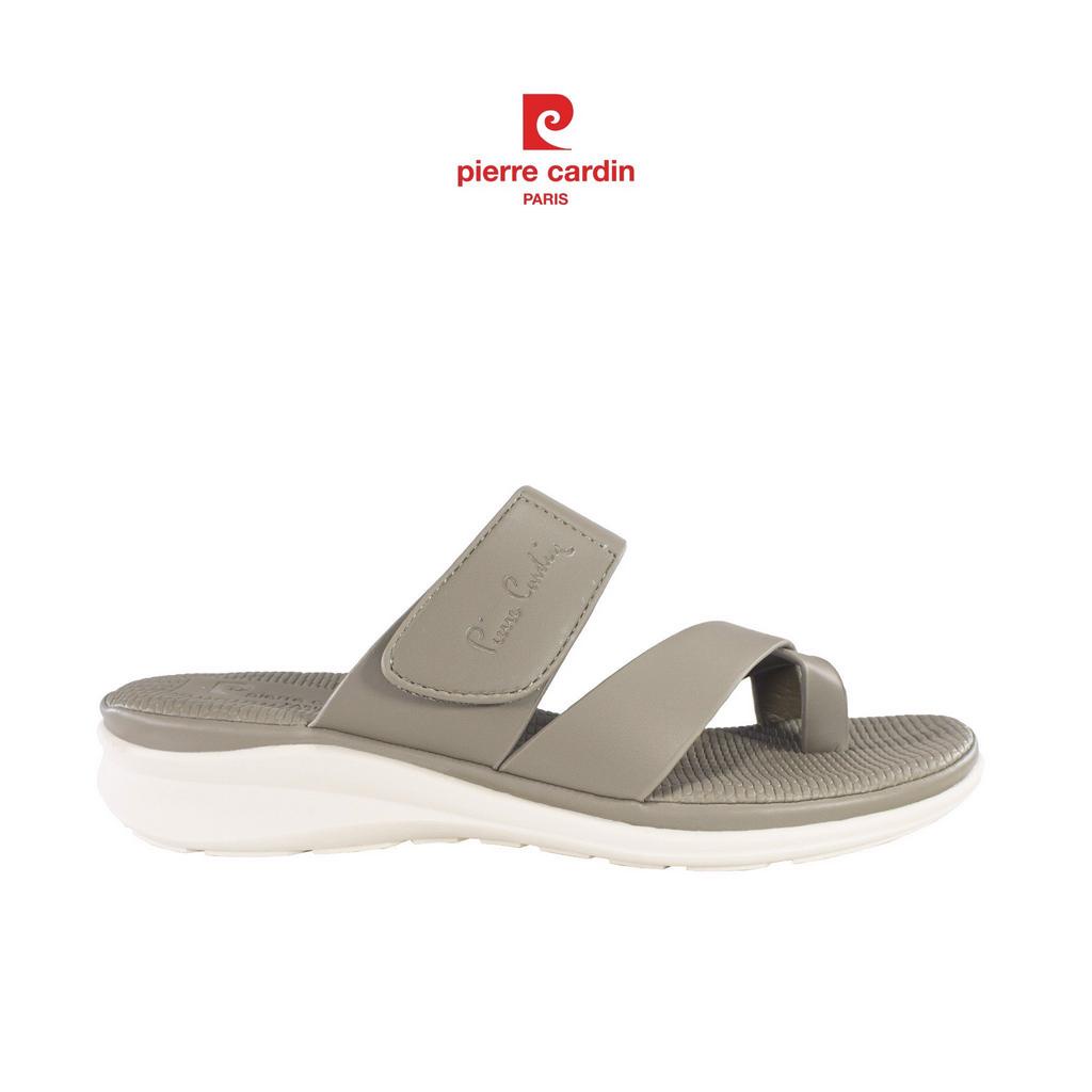 [Voucher 15%] Dép nữ da cao cấp, đế cao 2cm, thiết kế mang êm chân, chống trượt Pierre Cardin - PCWFWSH 226